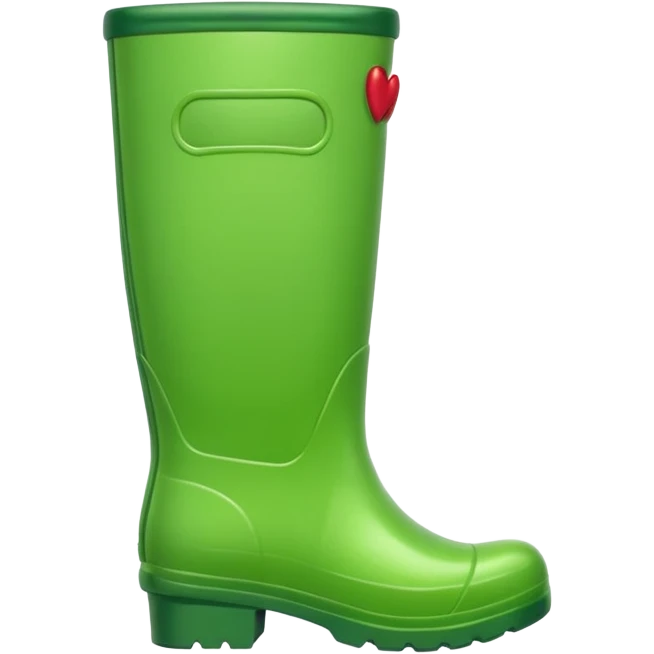 green welly, apple style emoji, simple and cute emoji
