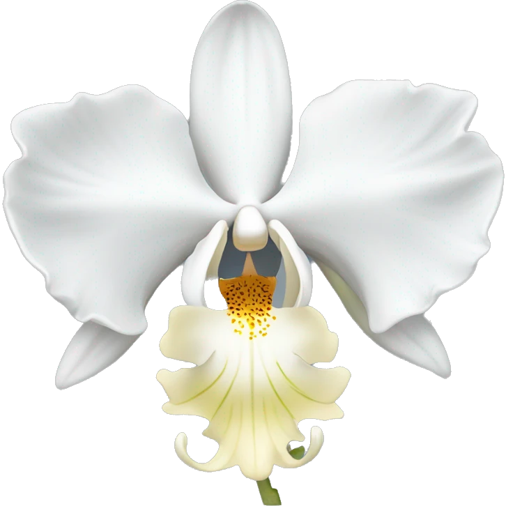 White orchid  emoji