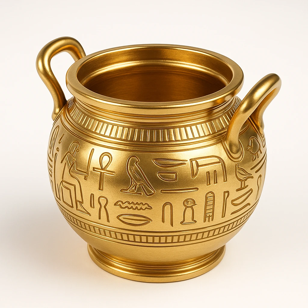 ancient Egyptian cooking scene in hieroglyphic style emoji
