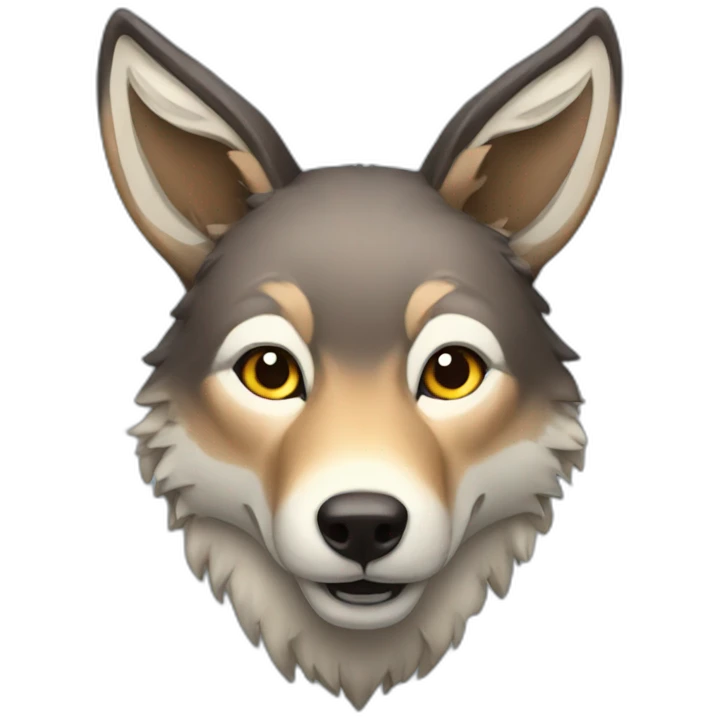wolf deer  emoji