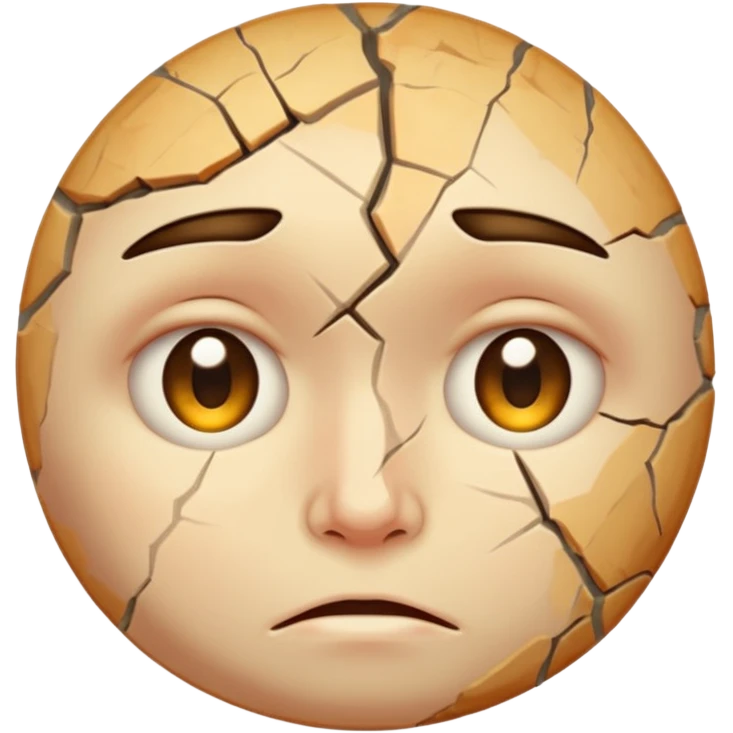 Dry face emoji