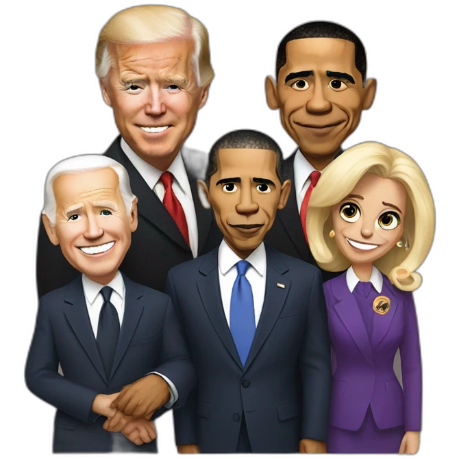 joebiden donald trum and obamna emoji
