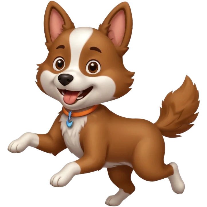 crazy dog running around everywhere emoji