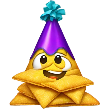 Fritos with a hat emoji