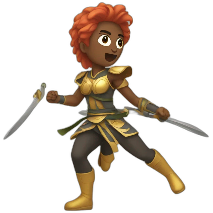 Karatéka en combat emoji