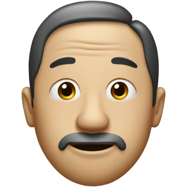 A person with a big nose and a bump ontop of it emoji