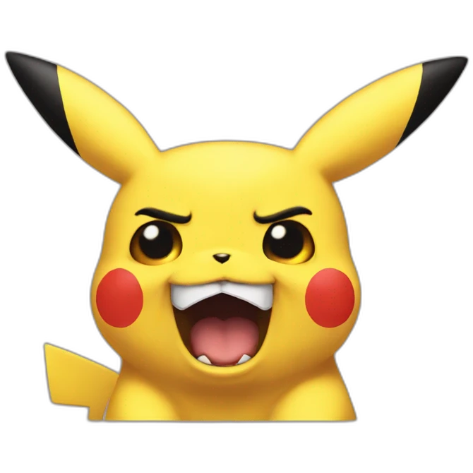 Mad pikachu emoji