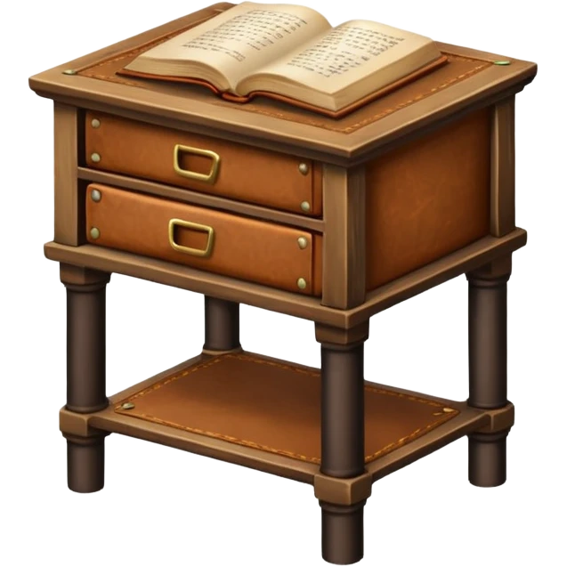 side table with book emoji
