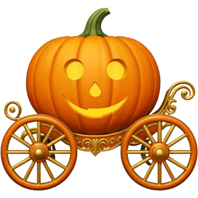 pumpkin carriage emoji