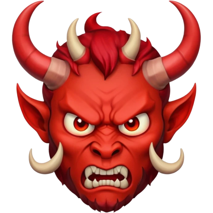 Devil mad face emoji