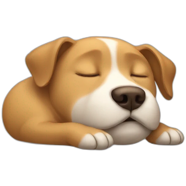 Dog sleeping emoji