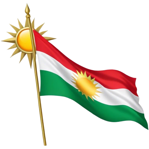 Kurdistan flagge emoji
