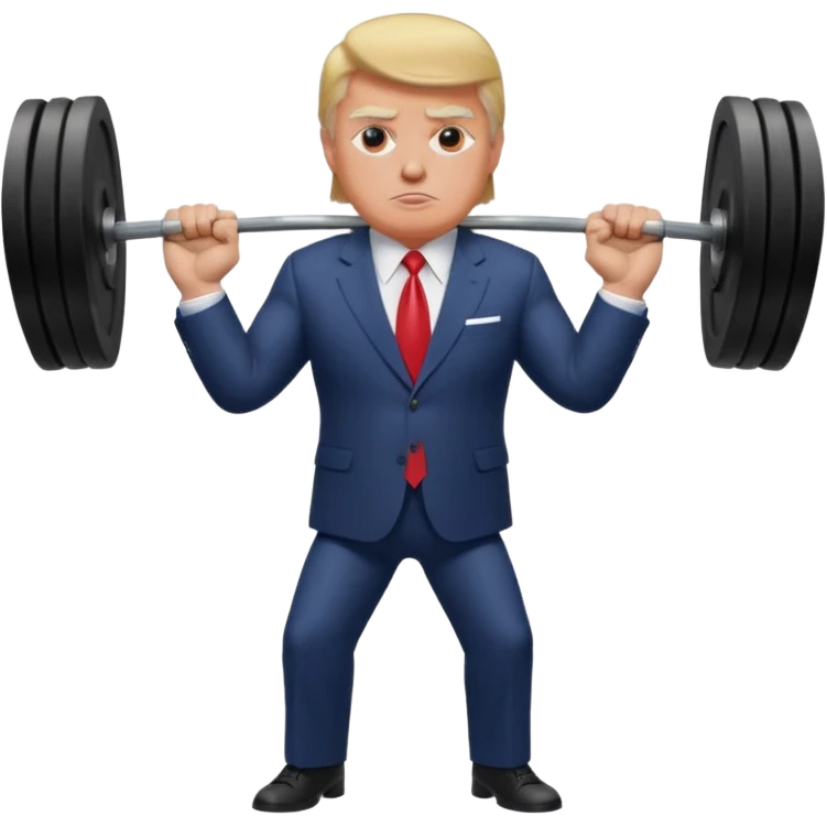 Trump weightlifting  emoji