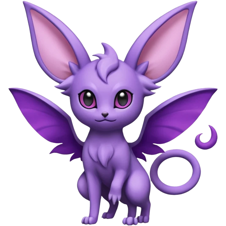 Espeon-Noibat-Fakémon-hybrid-creature (full body)  emoji