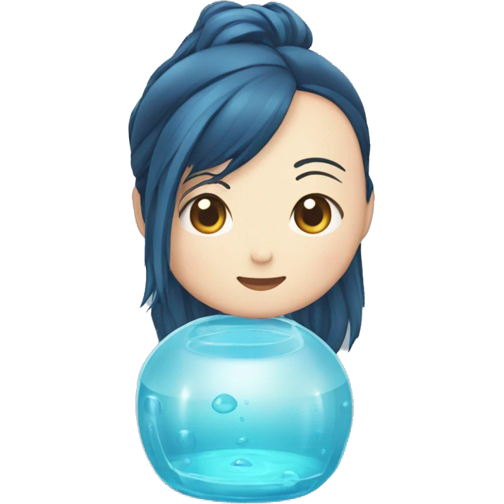 Bouteille d'eau avec la tête de nezuko emoji