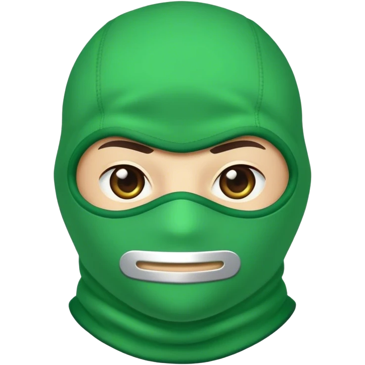 green balaclava emoji