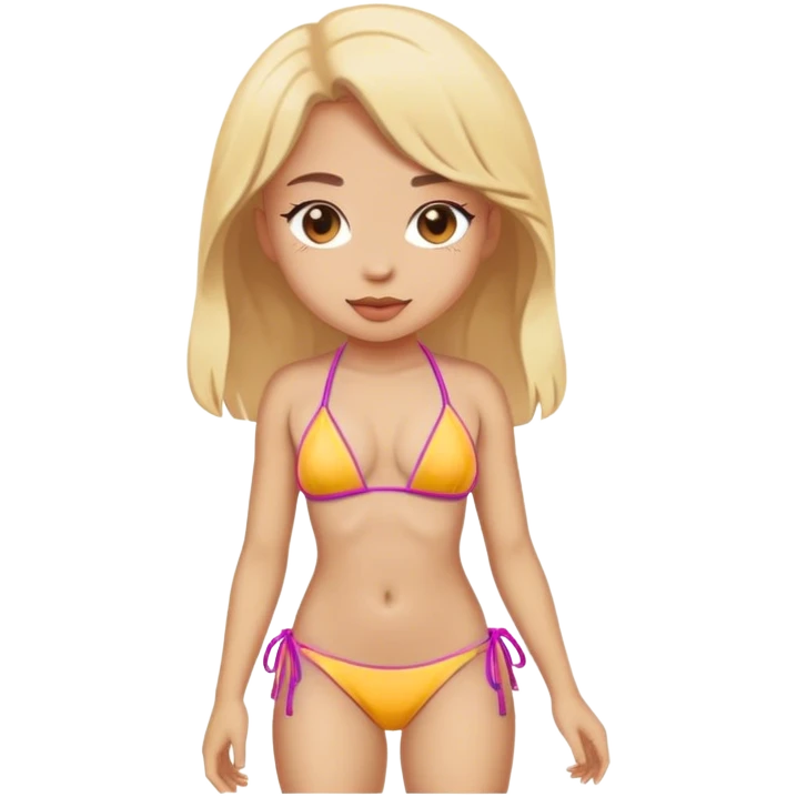 Girl wearing bikini emoji