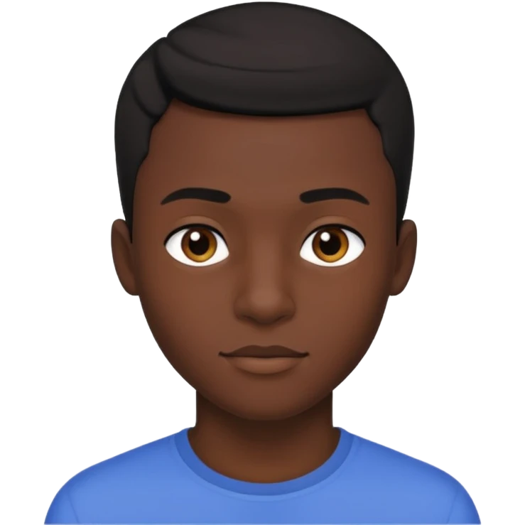 Black darkskin seventeen man   emoji