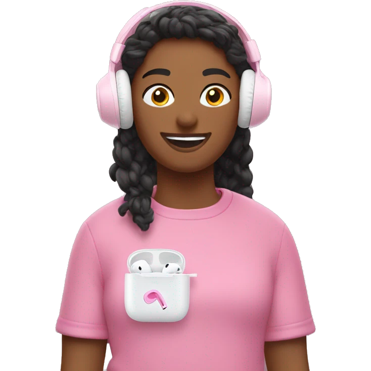 AirPods pro pink emoji