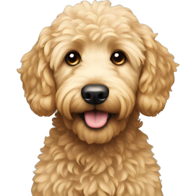 Mini golden doodle  emoji