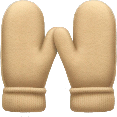 Beige mittens emoji