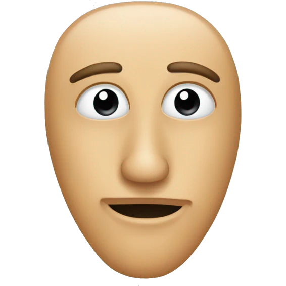 Nose emoji with blank stuff under it emoji