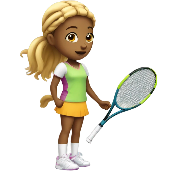 tennis little girl emoji