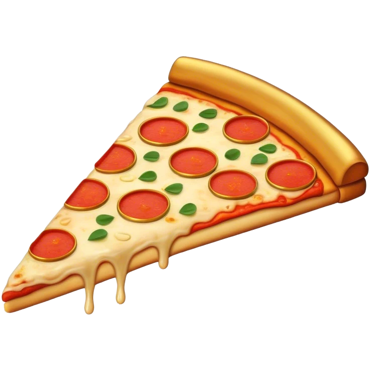 Pizza with gold bars emoji