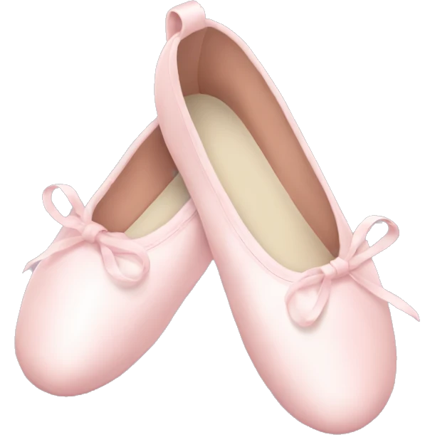 Pale pink ballet shoes emoji