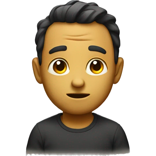 Nonchalant emoji looking to the side emoji