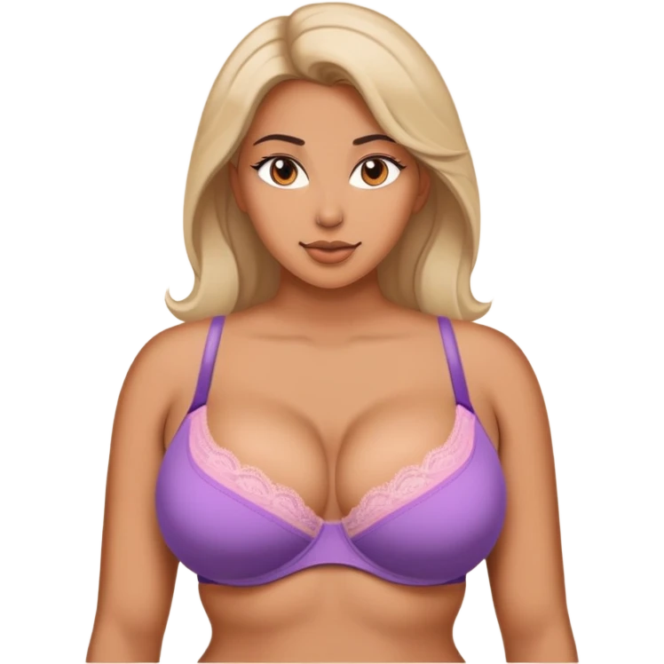 Women with massive boobs with bra emoji