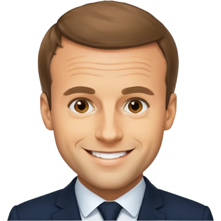 Emmanuel Macron en train de sucer un pénis emoji