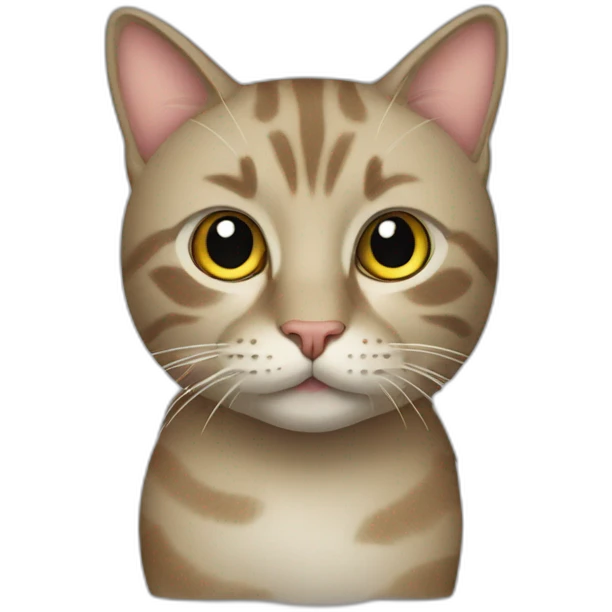 Cat on road emoji