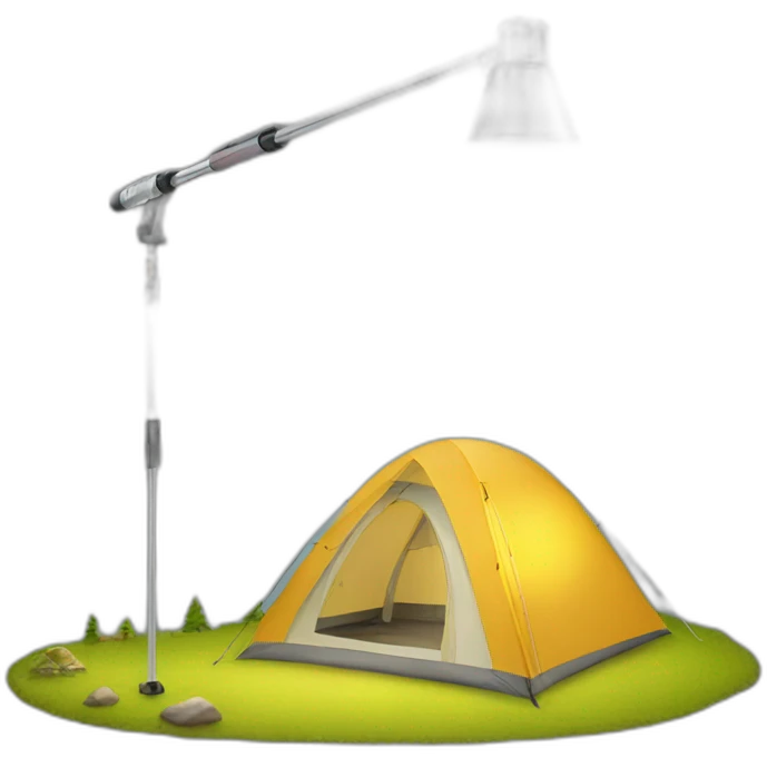 camping telescoping light emoji