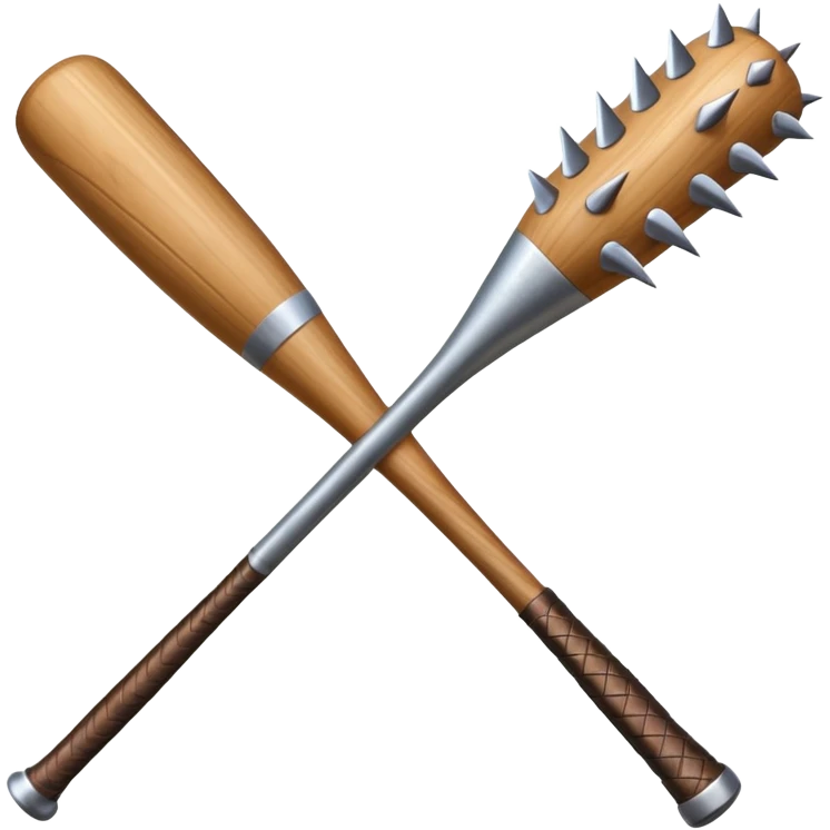 Baseball bat with big spikes emoji