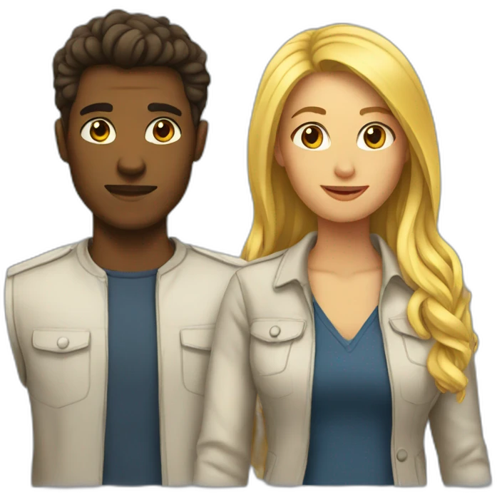 Femme et homme emoji