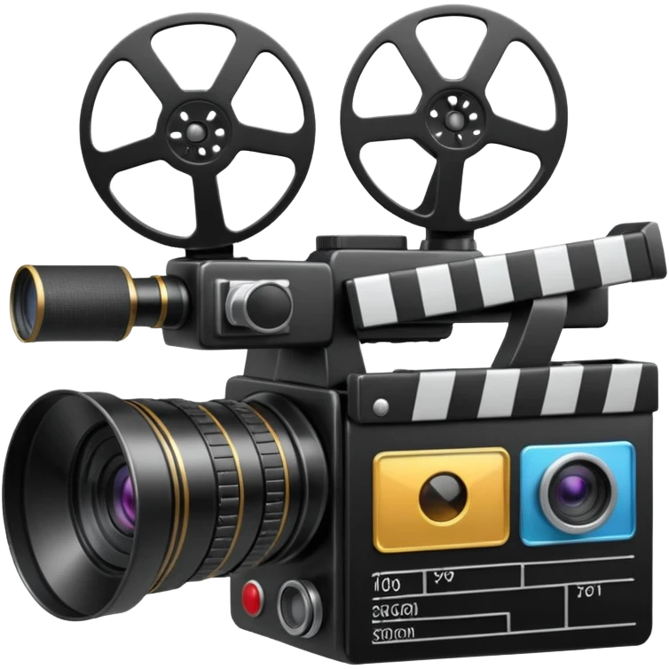 Video camera with elements 1-2 of others emoji emoji
