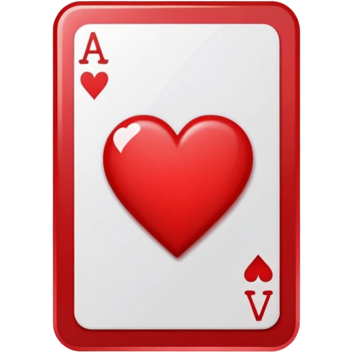 ace of heart poker card emoji