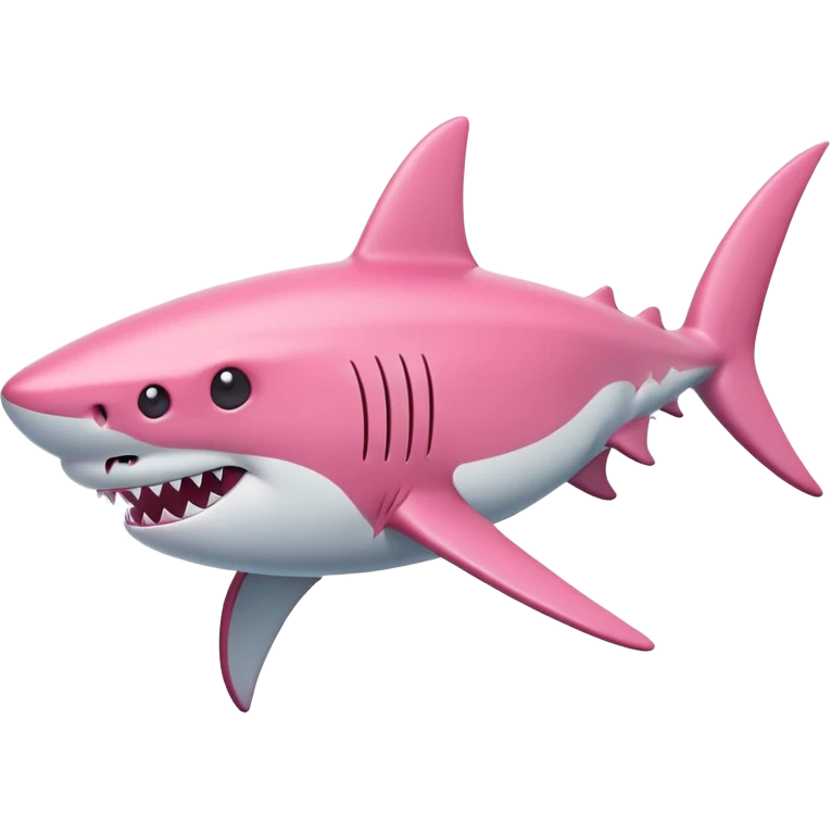 pink shark  emoji