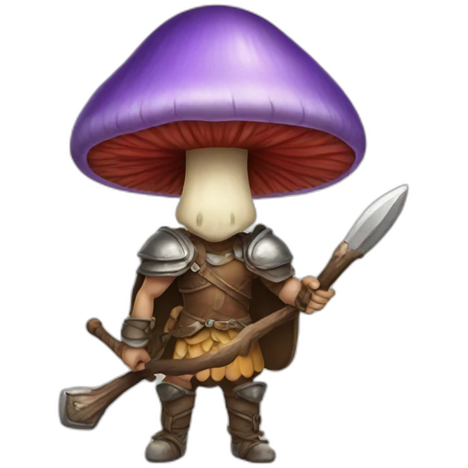 Mushroom warrior emoji