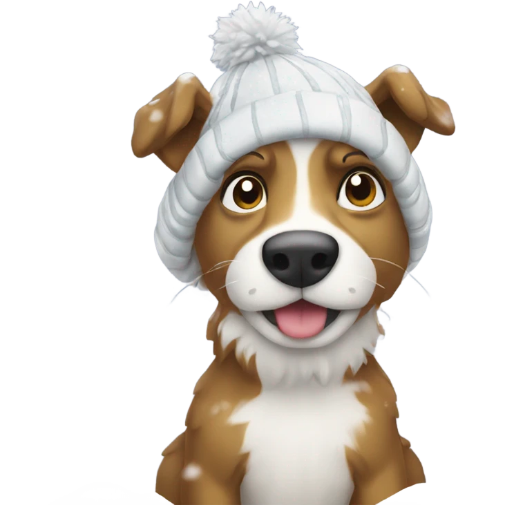 Aussie playing in snow emoji