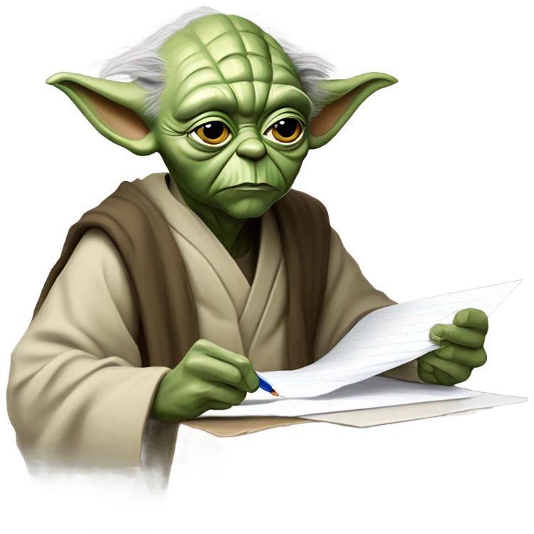master yoda draws emoji