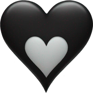 Black heart  emoji