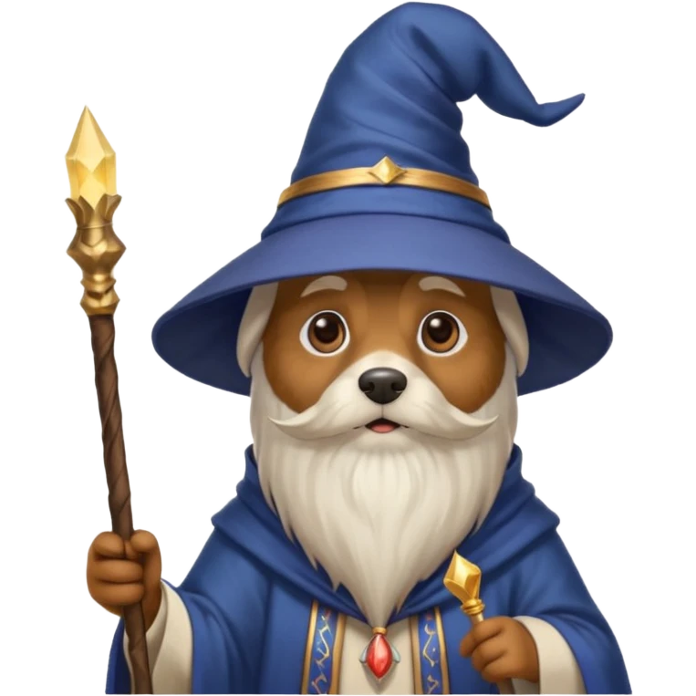 Dog wizard emoji