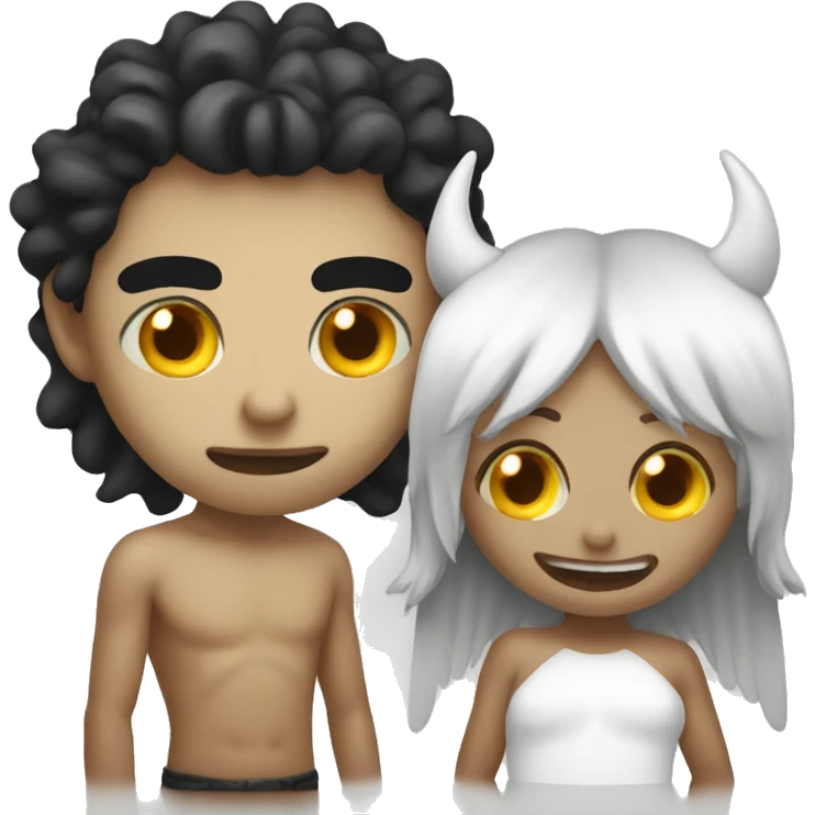 Demon and Angel emoji