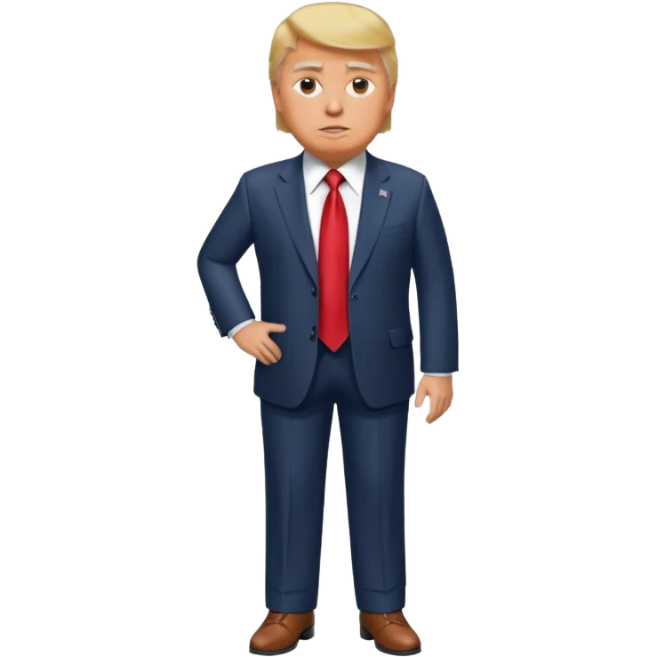 Donald Trump full body high detail emoji