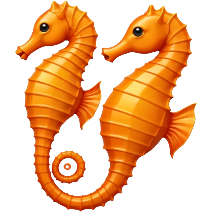 Orange seahorse emoji
