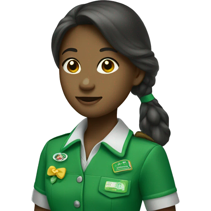 green girl scout trefoil emoji