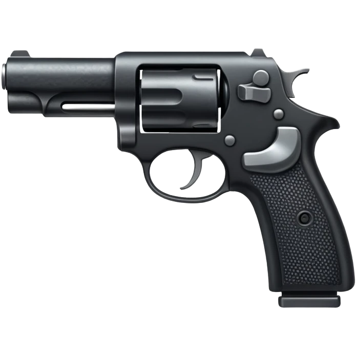 A black gun emoji