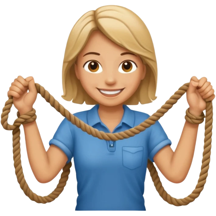 emoji person pulling a rope emoji